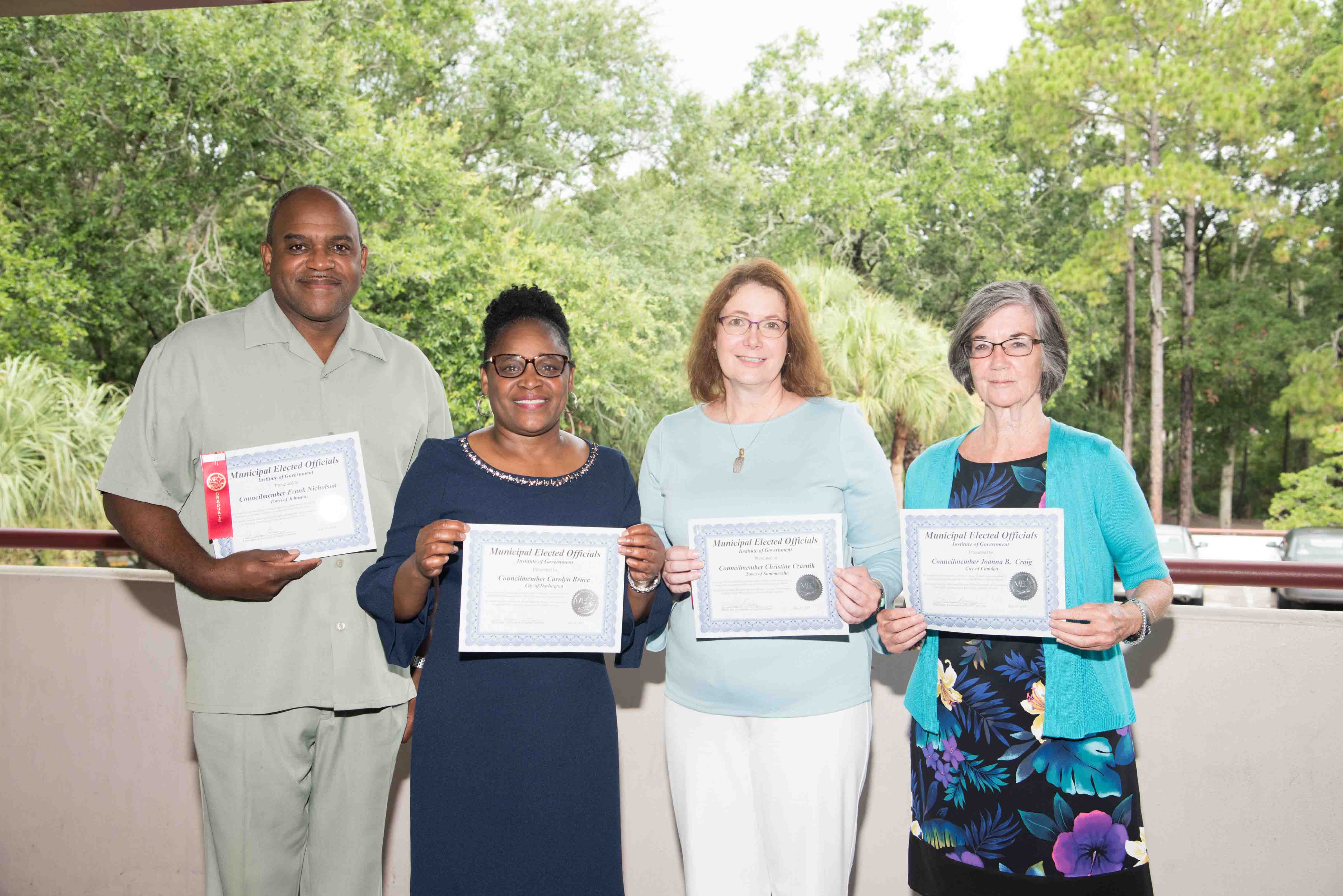 2018 Municipal Elected Officials Institute of Government Summer Graduates