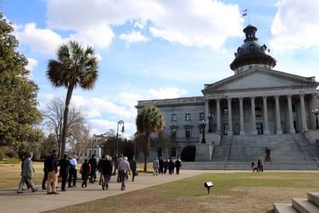 HLAD attendees from South Carolina’s cities  and towns walked to the State House to meet with their legislators.