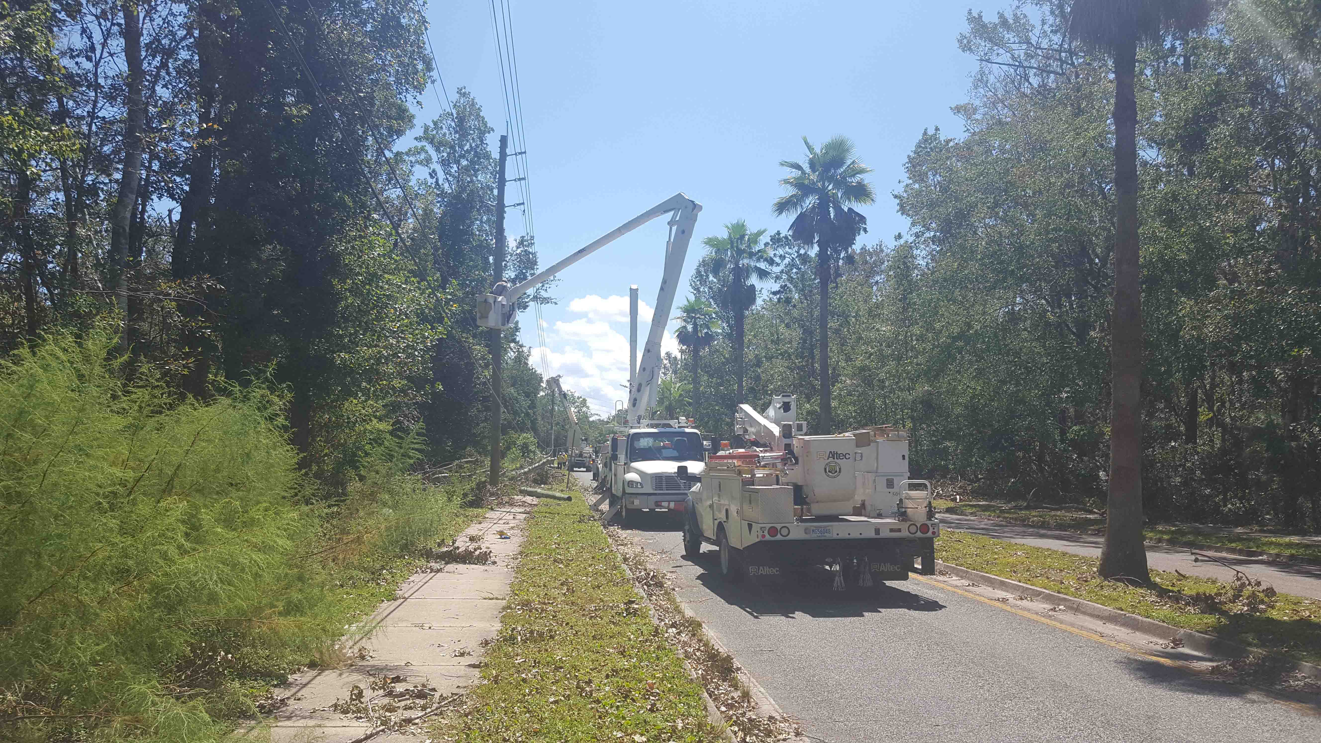 City of Rock Hill electric linemen assisting Florida