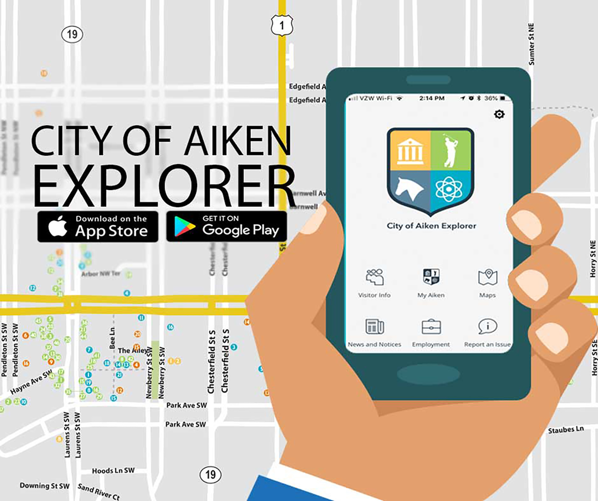 City of Aiken Explorer app