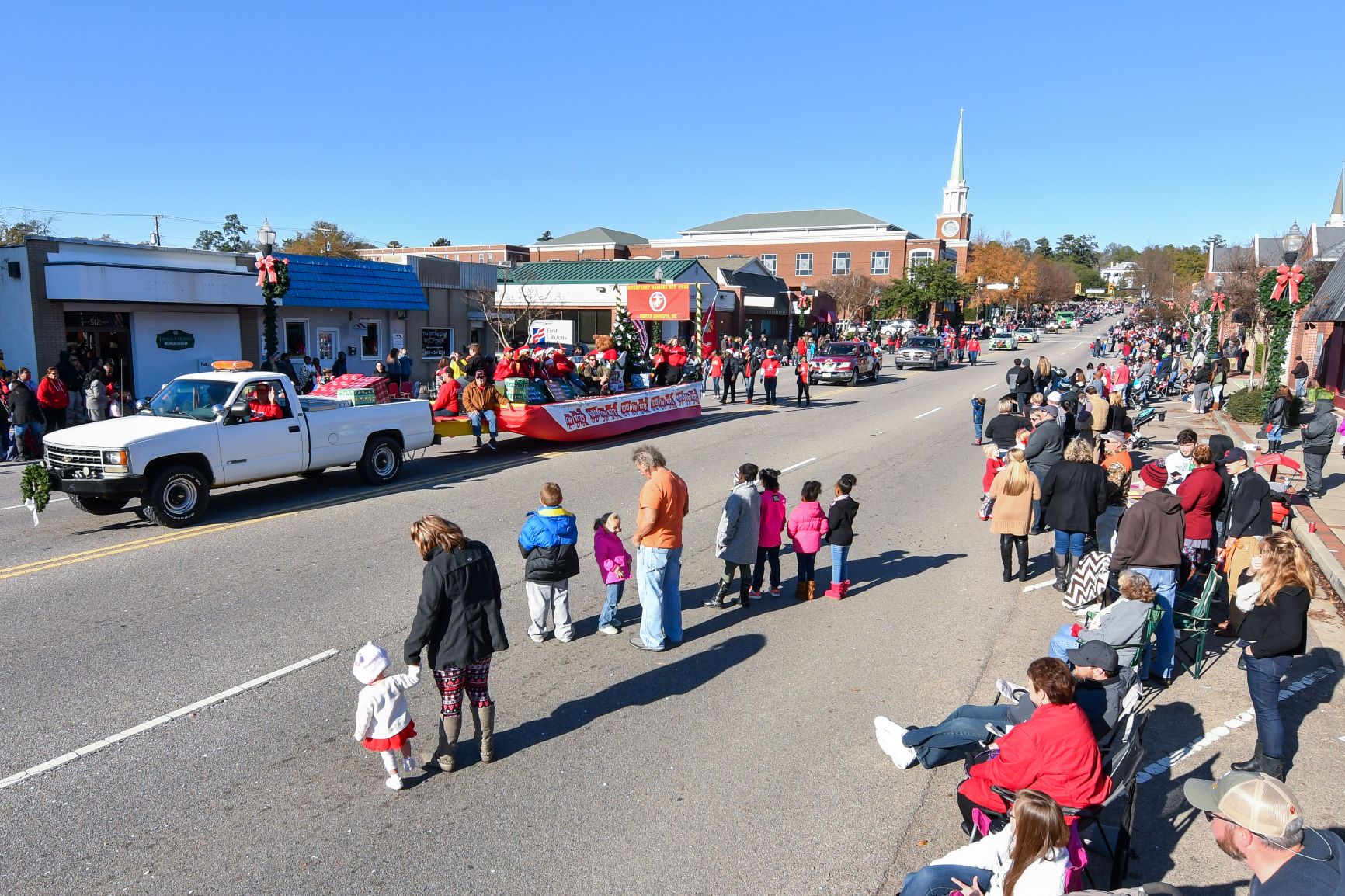 Christmas parade on Georgia Avenue in downtown North Augusta