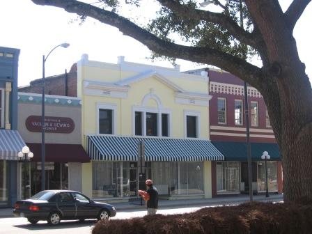 After view of restored facade in downtown Bennettsville