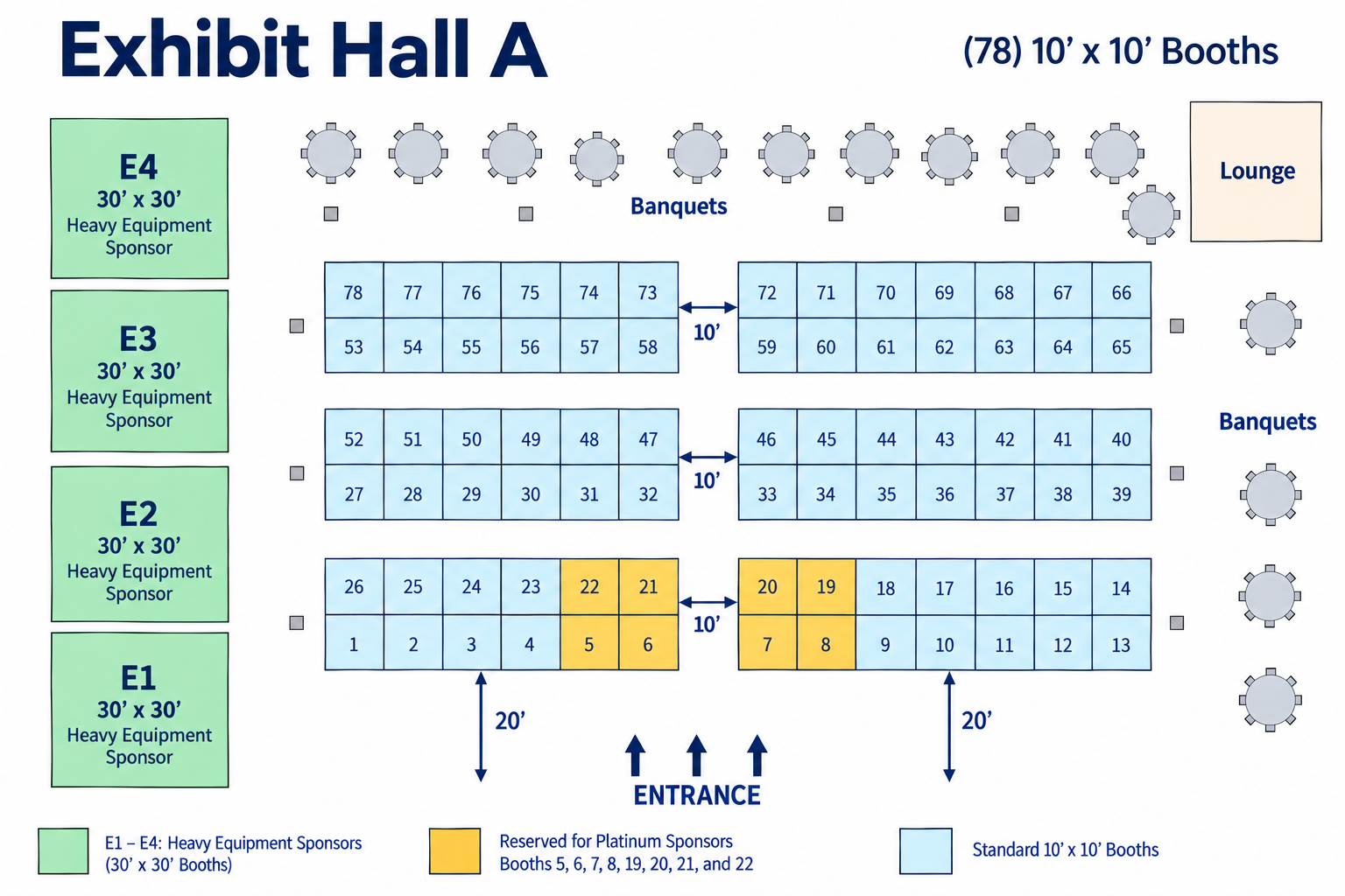 Exhibit Hall Diagram for 2027 Annual Meeting