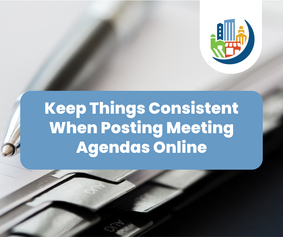 Keep Things Consistent When Posting Meeting Agendas Online