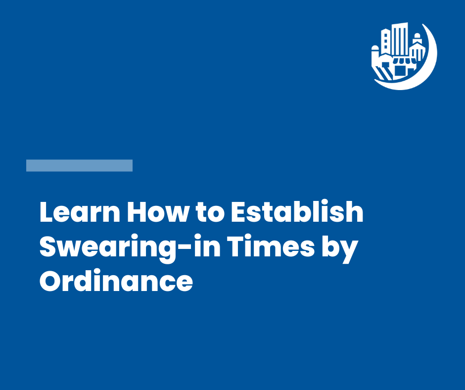 Establish Swearing-in Times by Ordinance