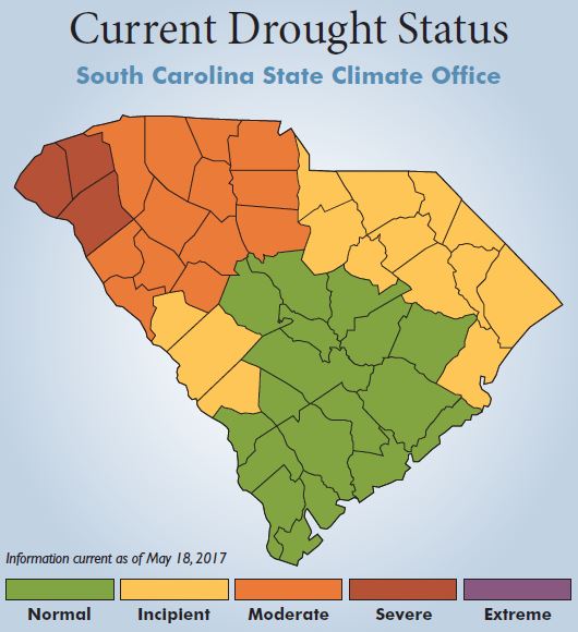 S.C. State Climate Office Drought Map