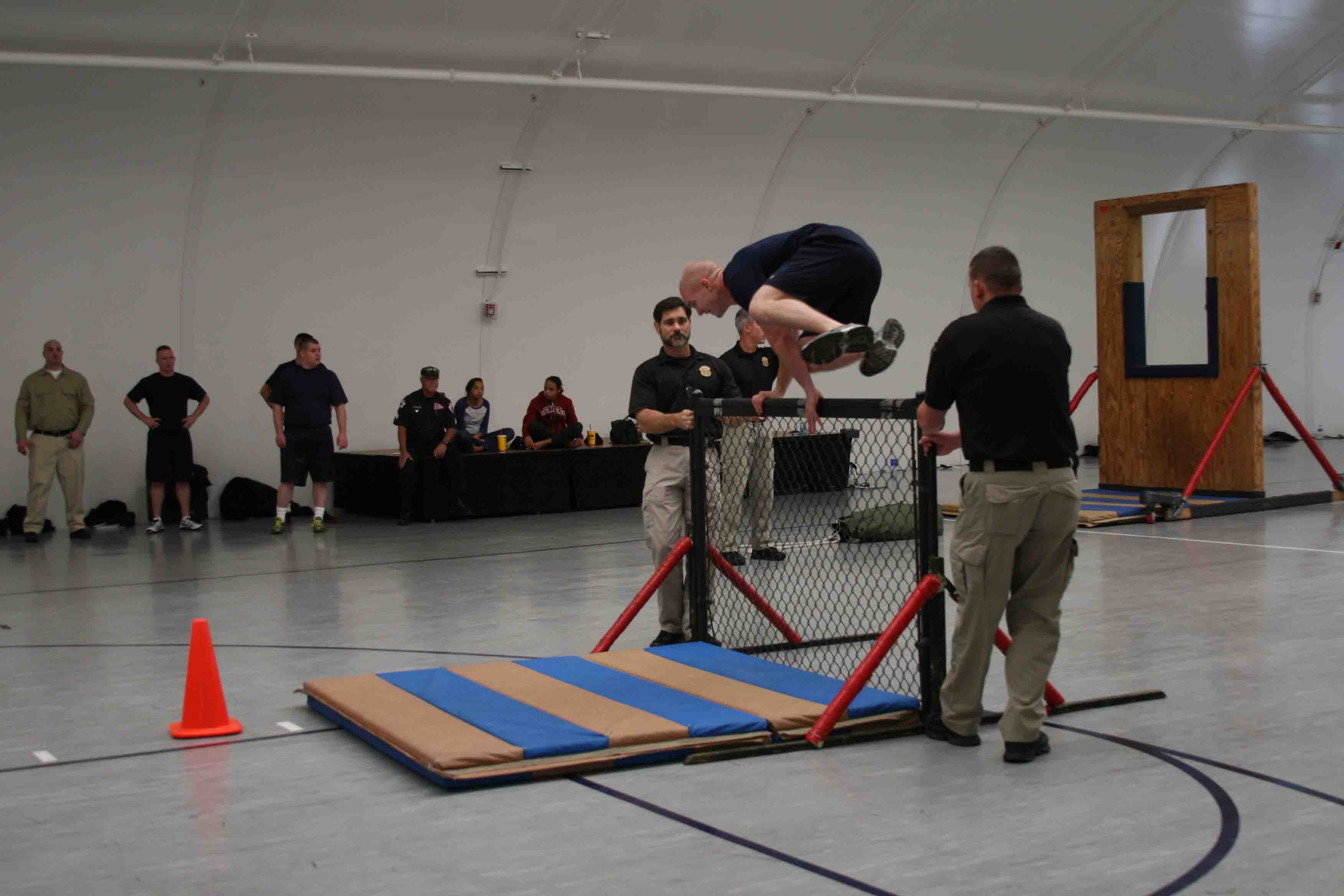 Physical agility test at the SC Criminal Justice Academy