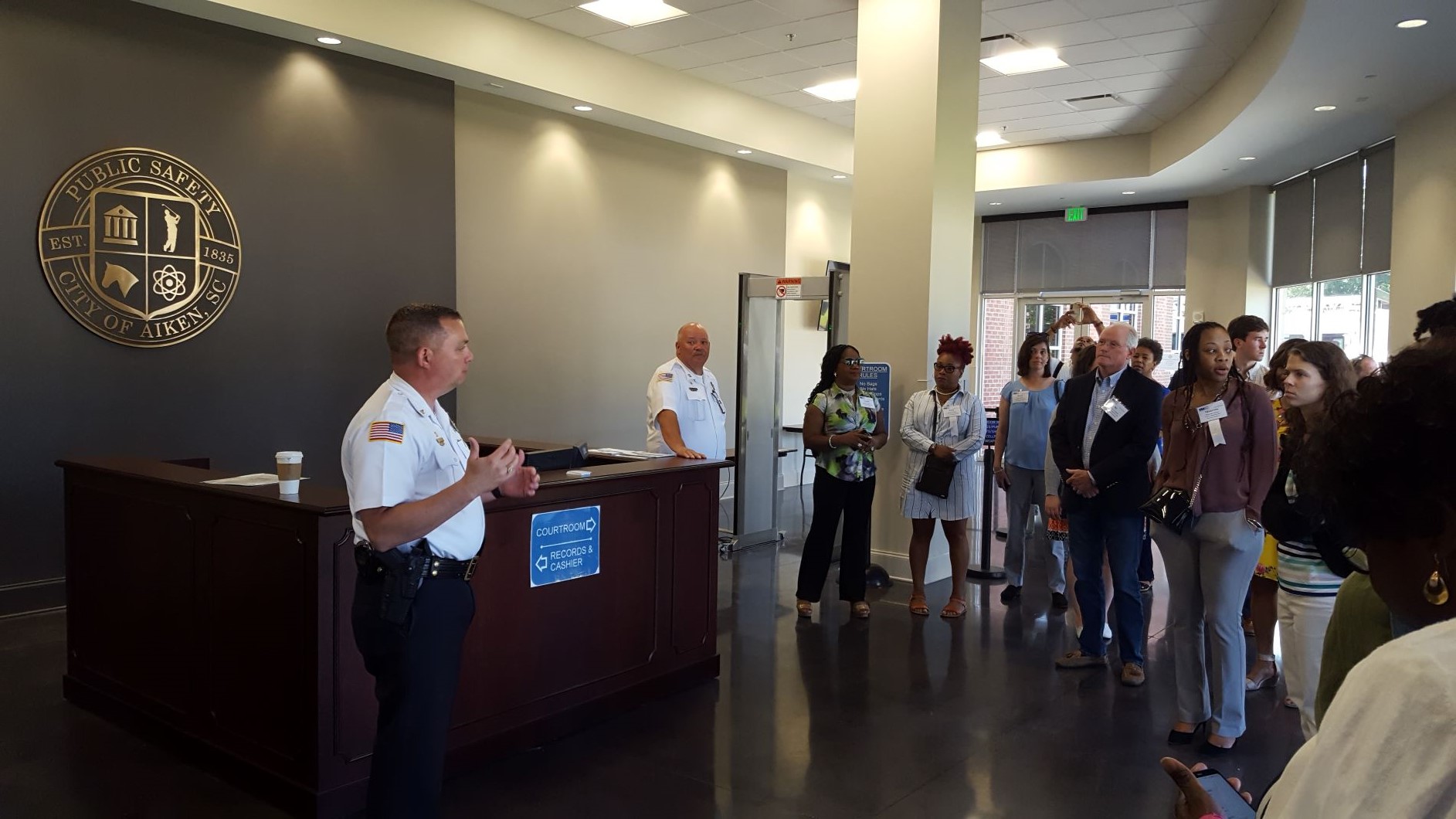 Charles Barranco, chief of the Aiken Department of Public Safety, showcased the department's new headquarters