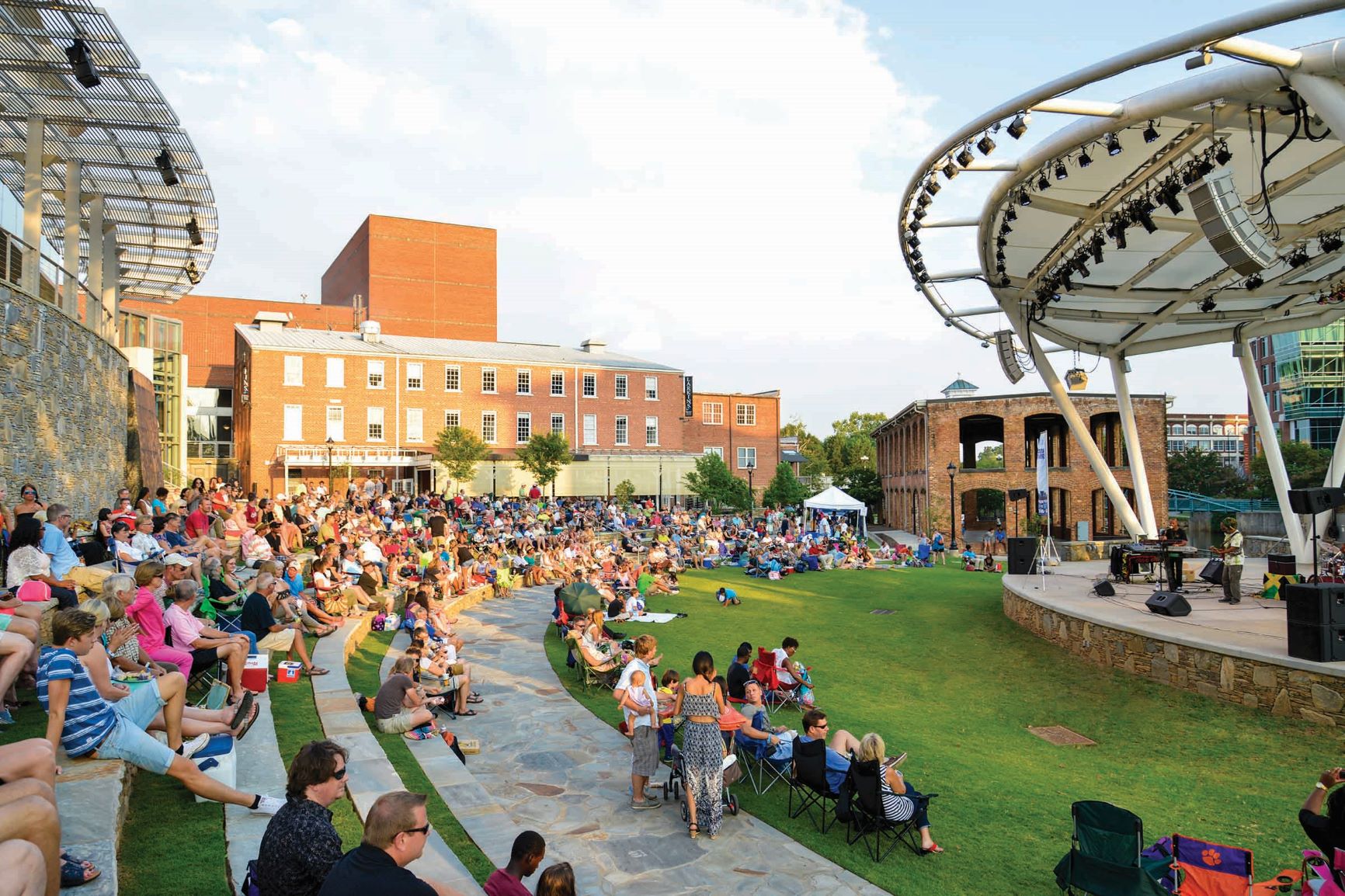 Peace Center Ampitheatre in downtown Greenville