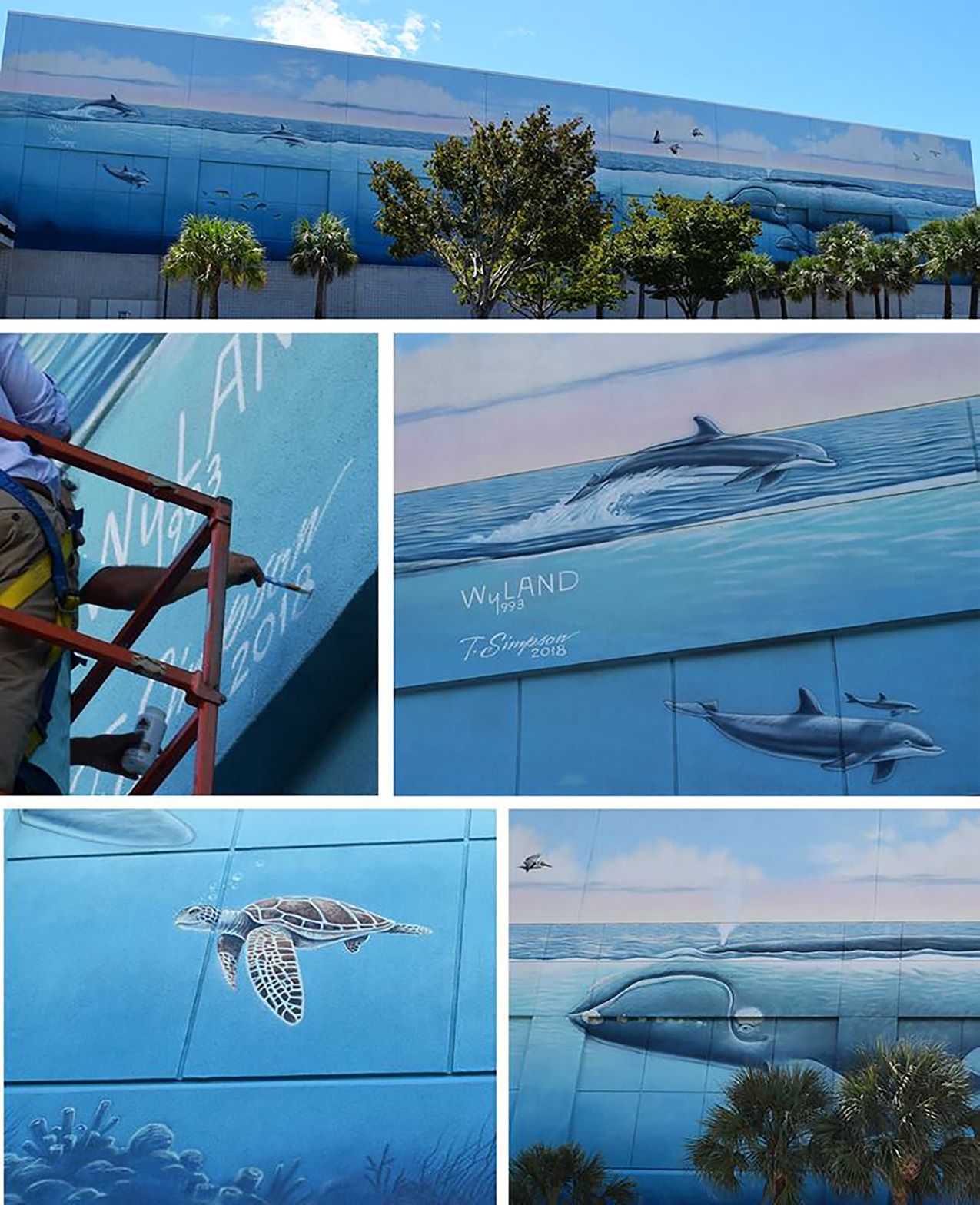 The "Whaling Wall" mural at Myrtle Beach Convention Center