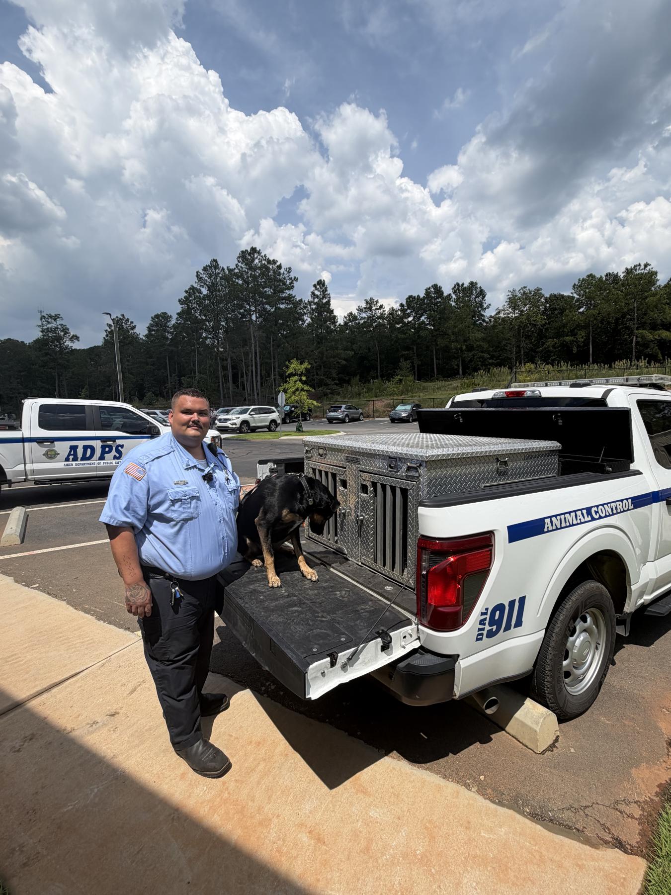 In Aiken, Dustin Green, environmental control officer for the Department of Public Safety, handles animal control. Photo: City of Aiken.
