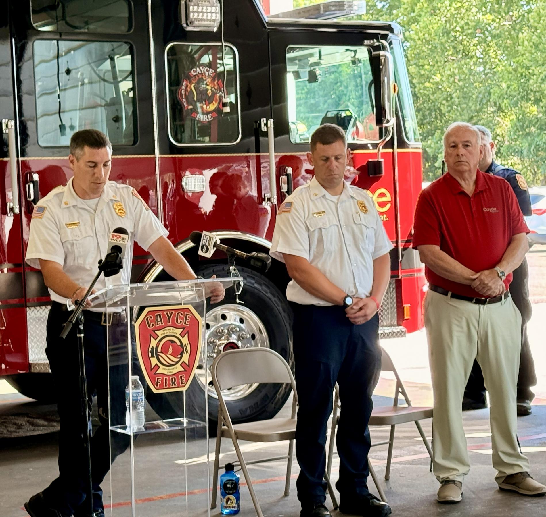 The acquisitions of new fire engines are frequently marked with dedication ceremonies and media attention. Photo: City of Cayce.