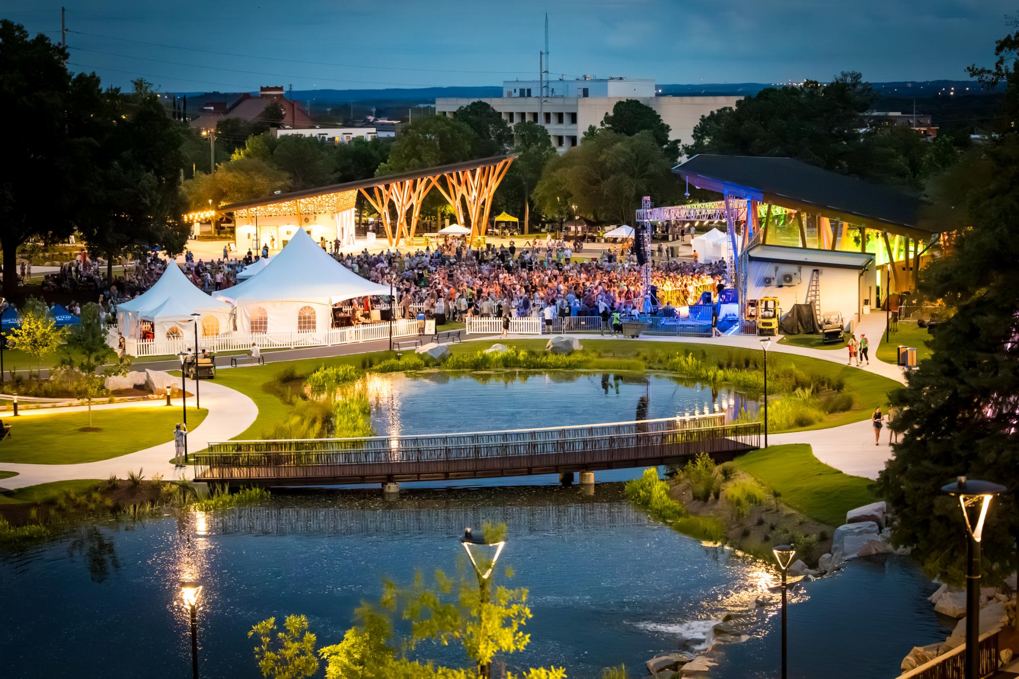 On May 30 and 31, 2026, Finlay Park hosted the Songbird Music Festival, drawing in thousands of concertgoers not long after the revitalized park’s grand reopening in November 2025. Photo: City of Columbia.