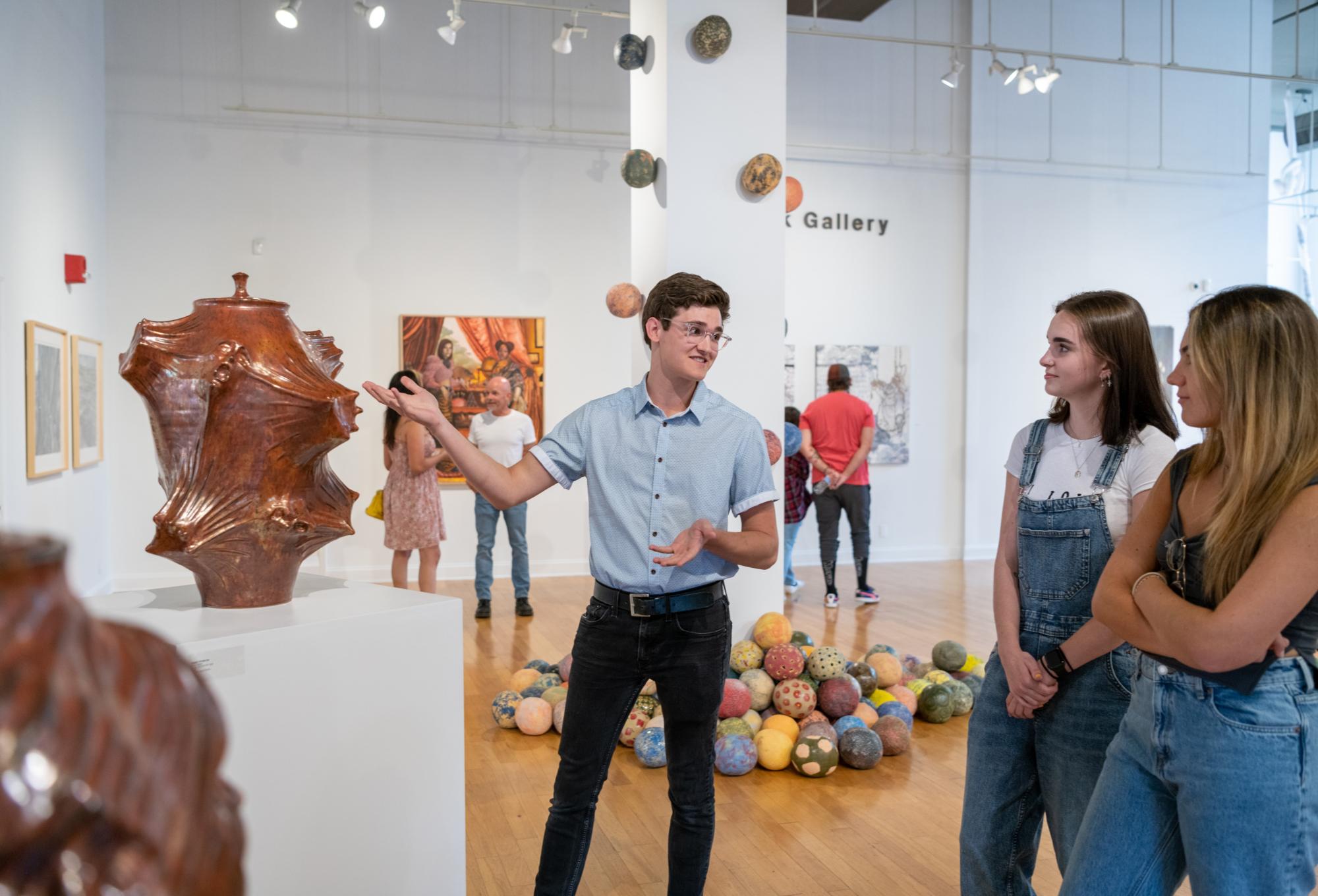 In addition to its gallery space, the Arts Center of Greenwood is also home to artist studios and classrooms. Photo: Arts Center of Greenwood.