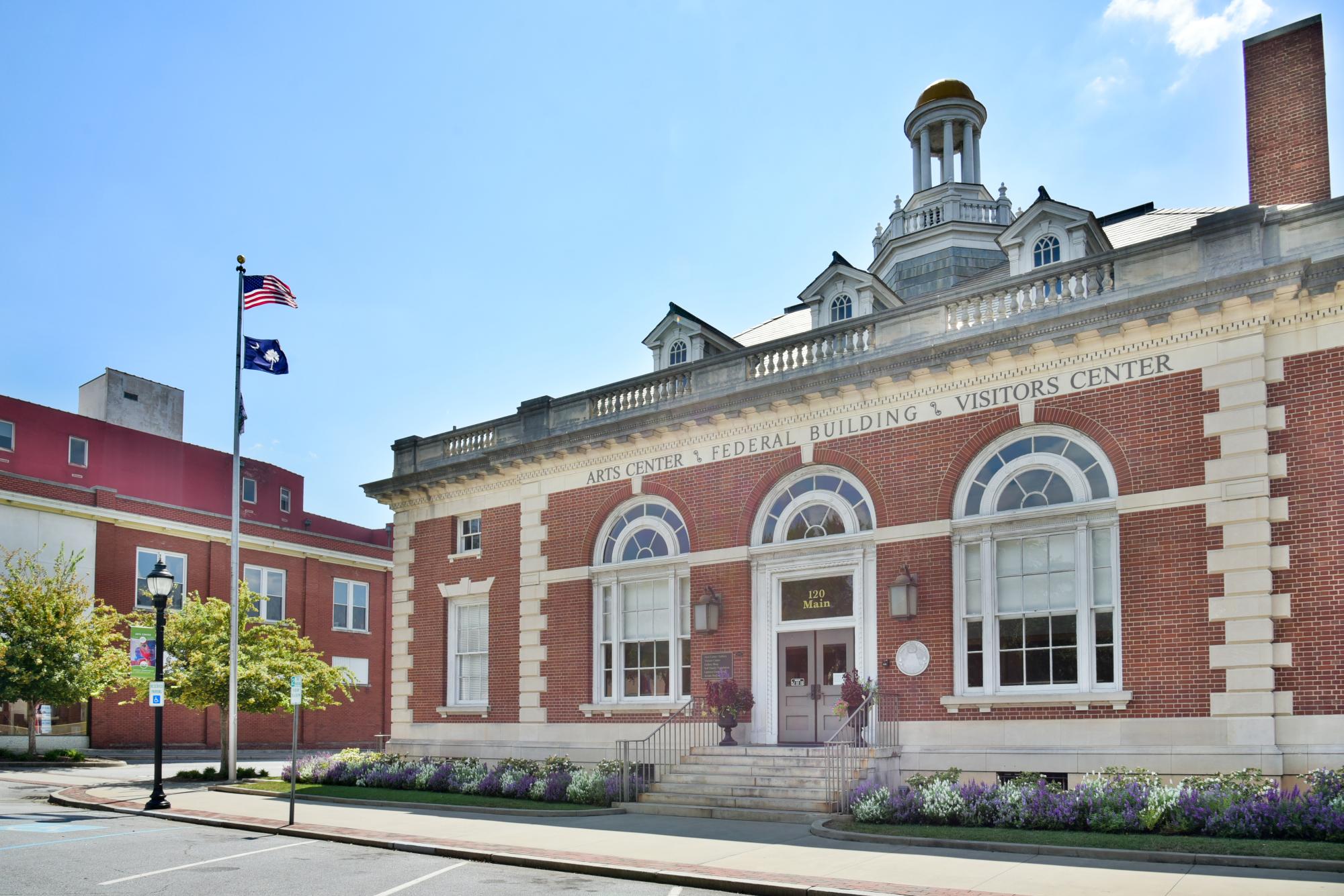 The Arts Center of Greenwood operates in Greenwood’s historic federal building, renovated with the help of a community-driven capital campaign. Photo: Arts Center of Greenwood.