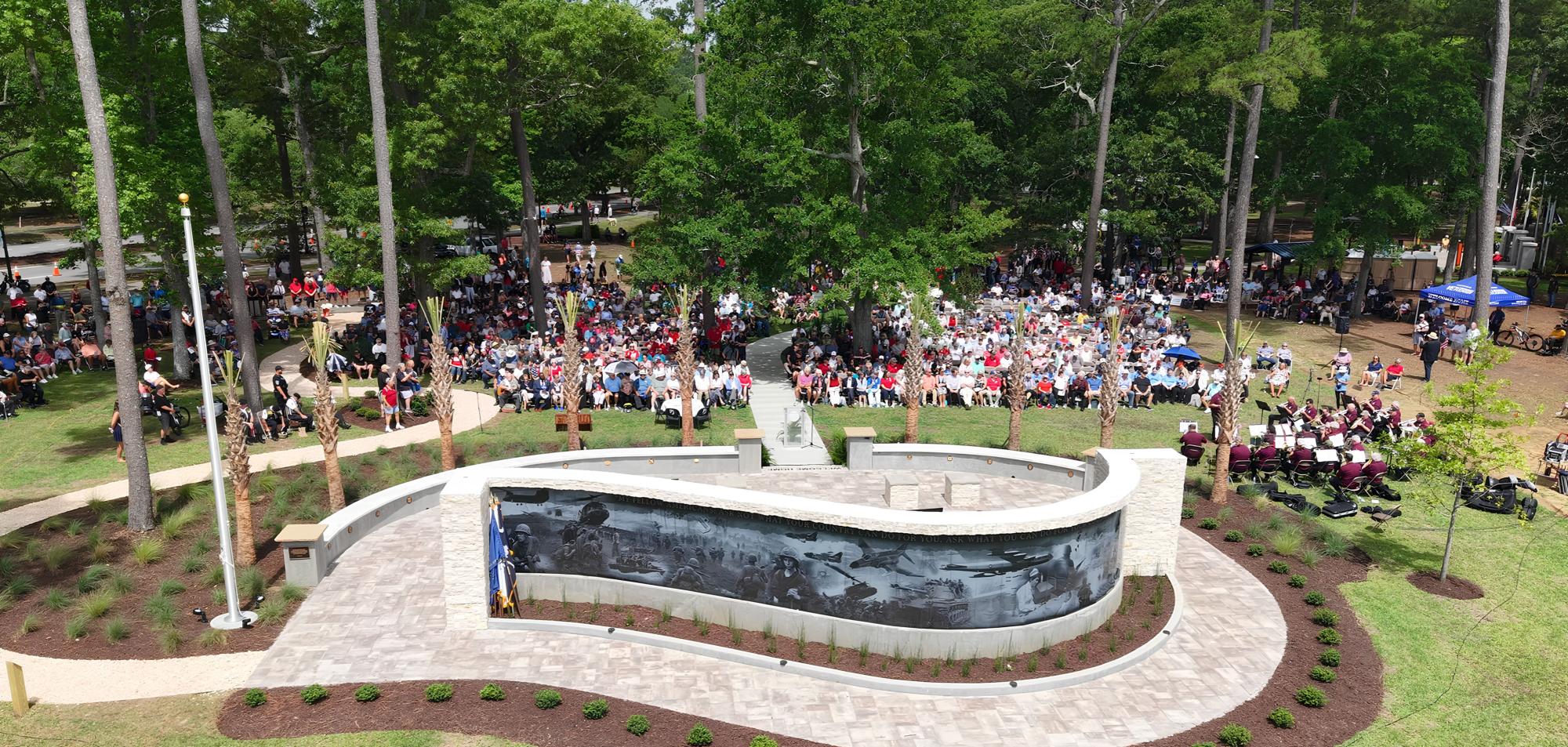 Myrtle Beach hosted the grand opening of its Vietnam Veteran's Memorial at Warbird Park on Memorial Day 2026. Photo: City of Myrtle Beach.