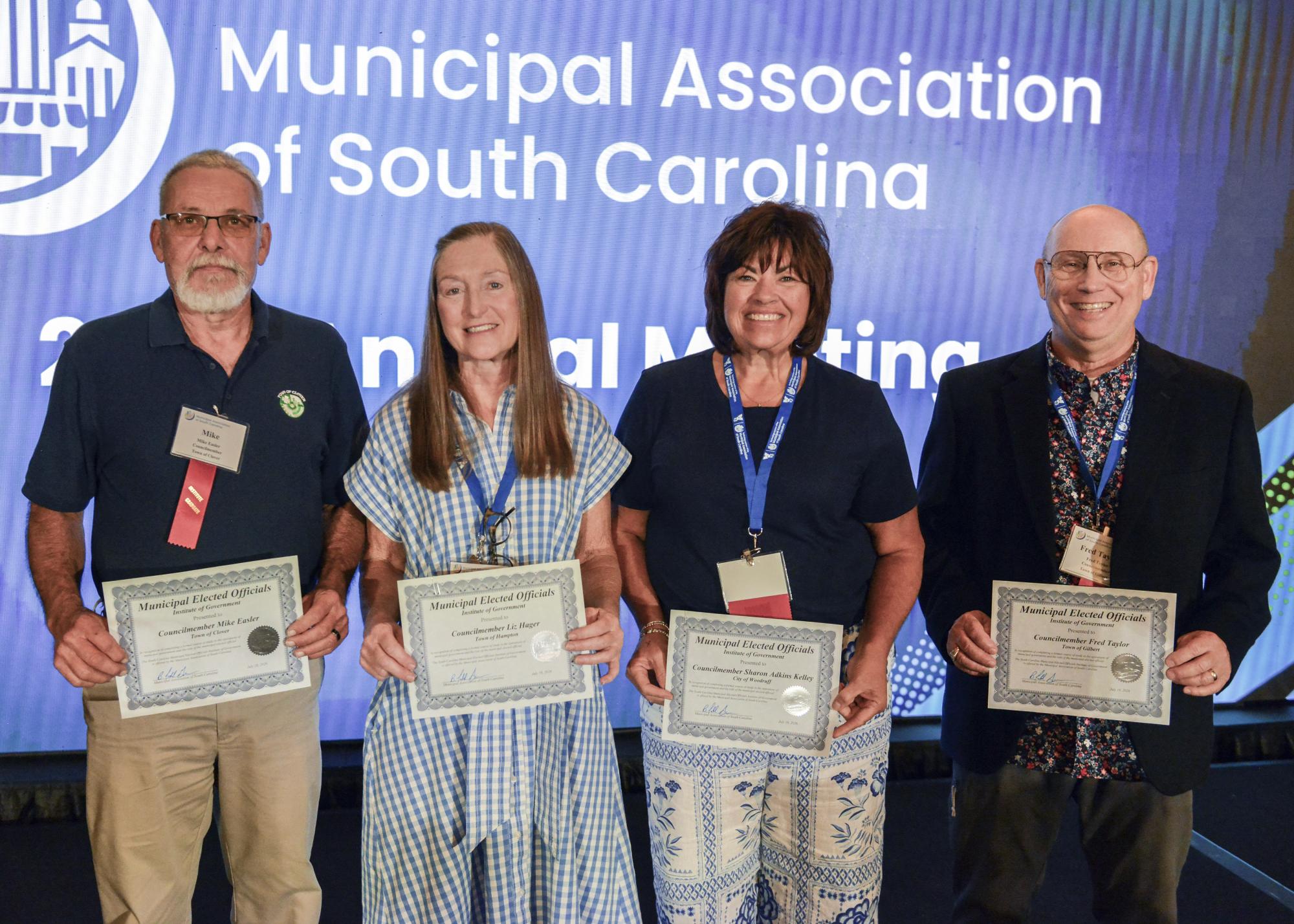 2026 Municipal Elected Officials Institute of Government graduates